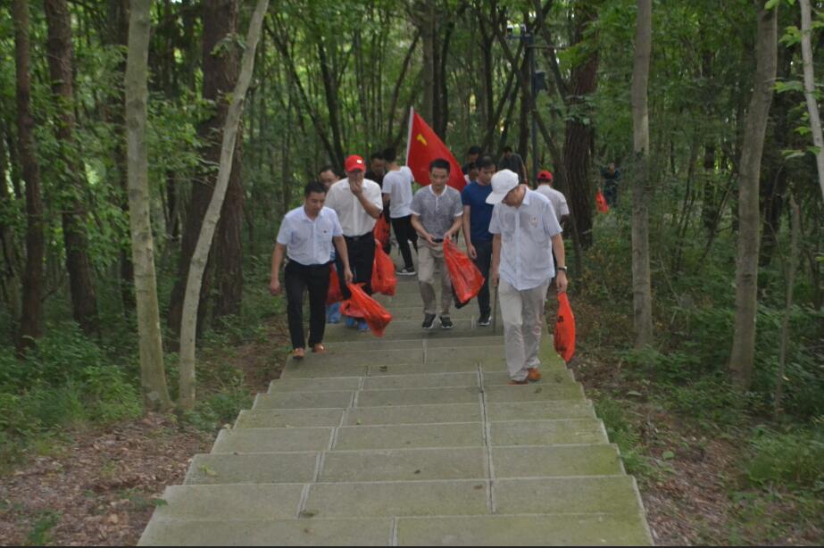 花管处总支开展党日活动助力文明创建