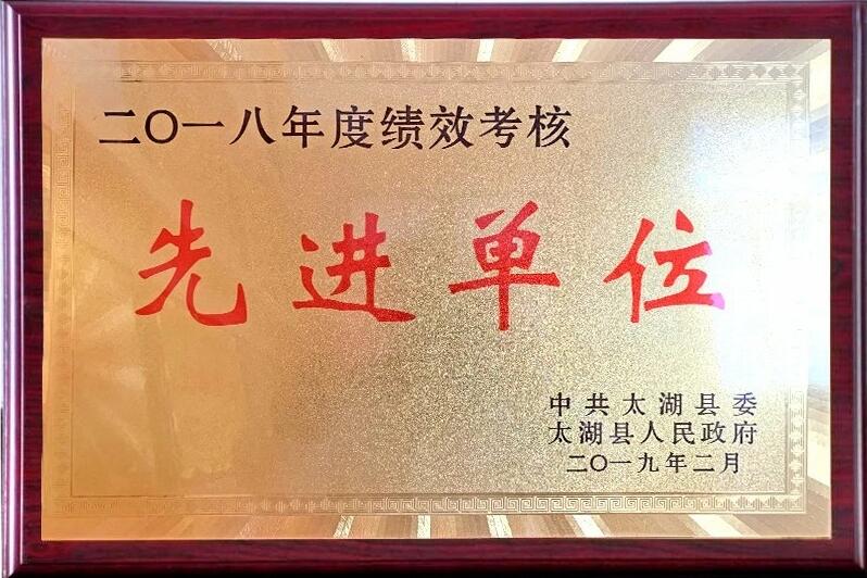 县花管处（旅游委）荣获全县绩效考核先进单位称号