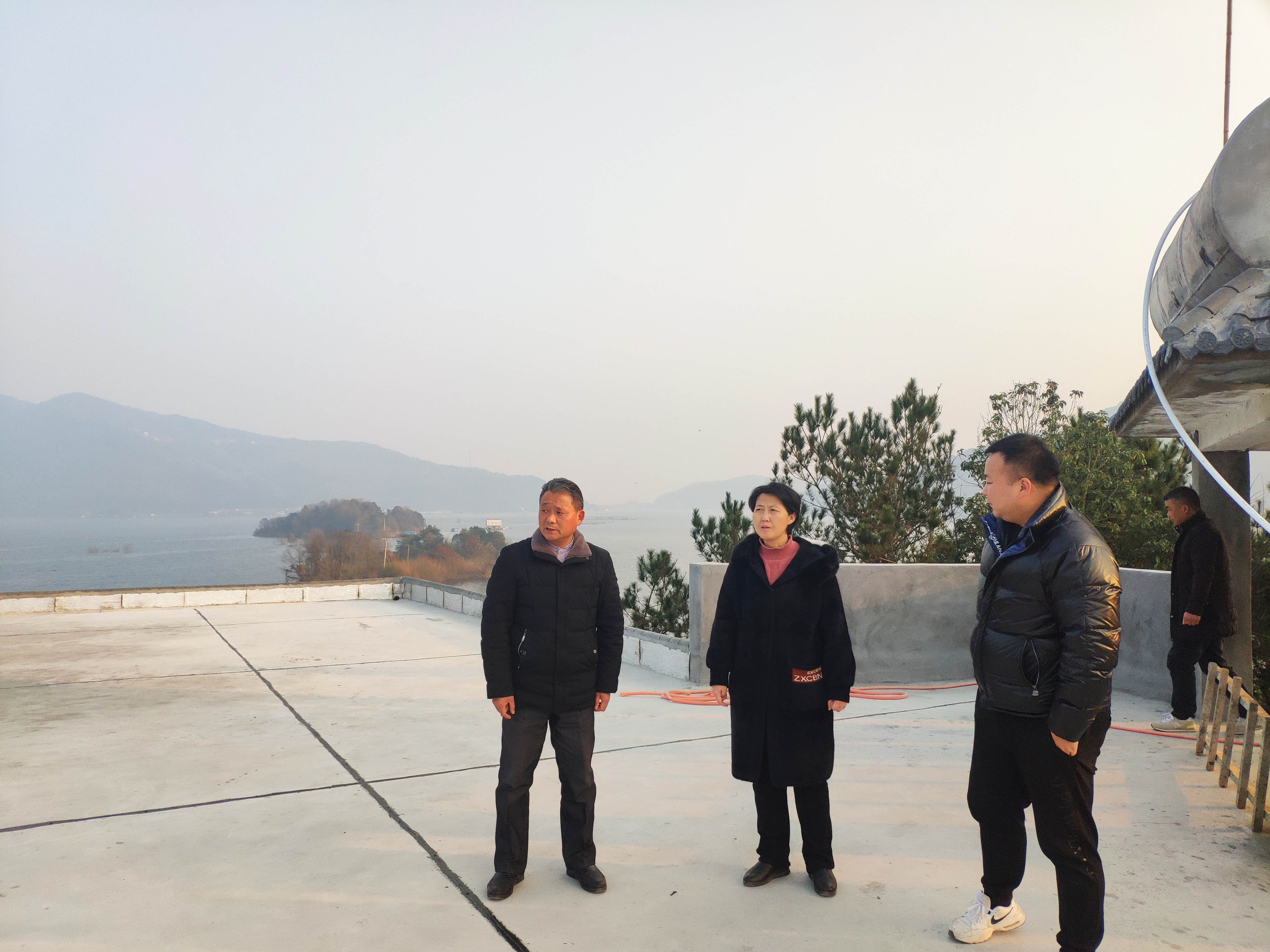 李传萍到花亭湖景区调研指导
