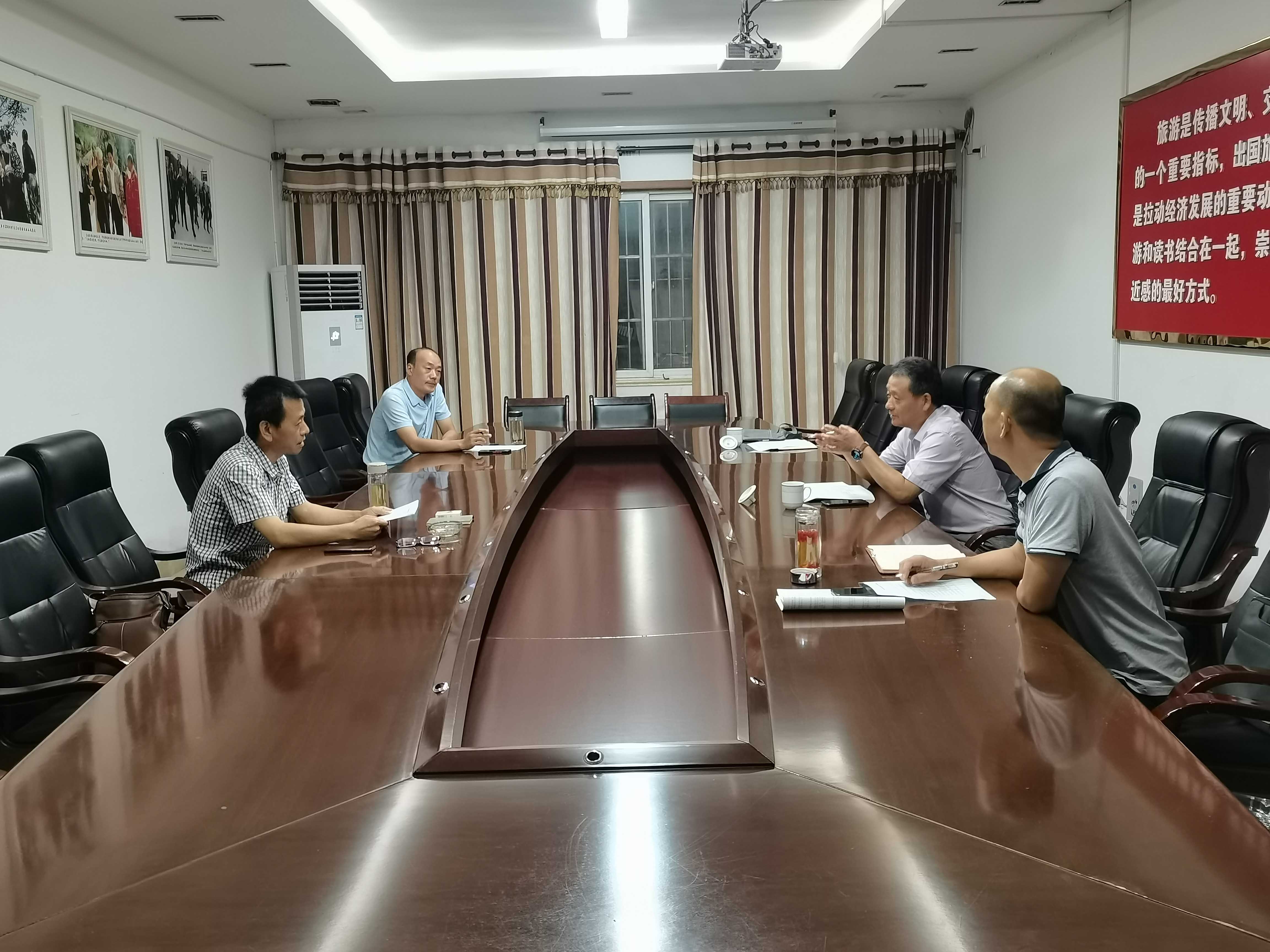 县花管处赴天柱山风景名胜区管理委员会学习交流