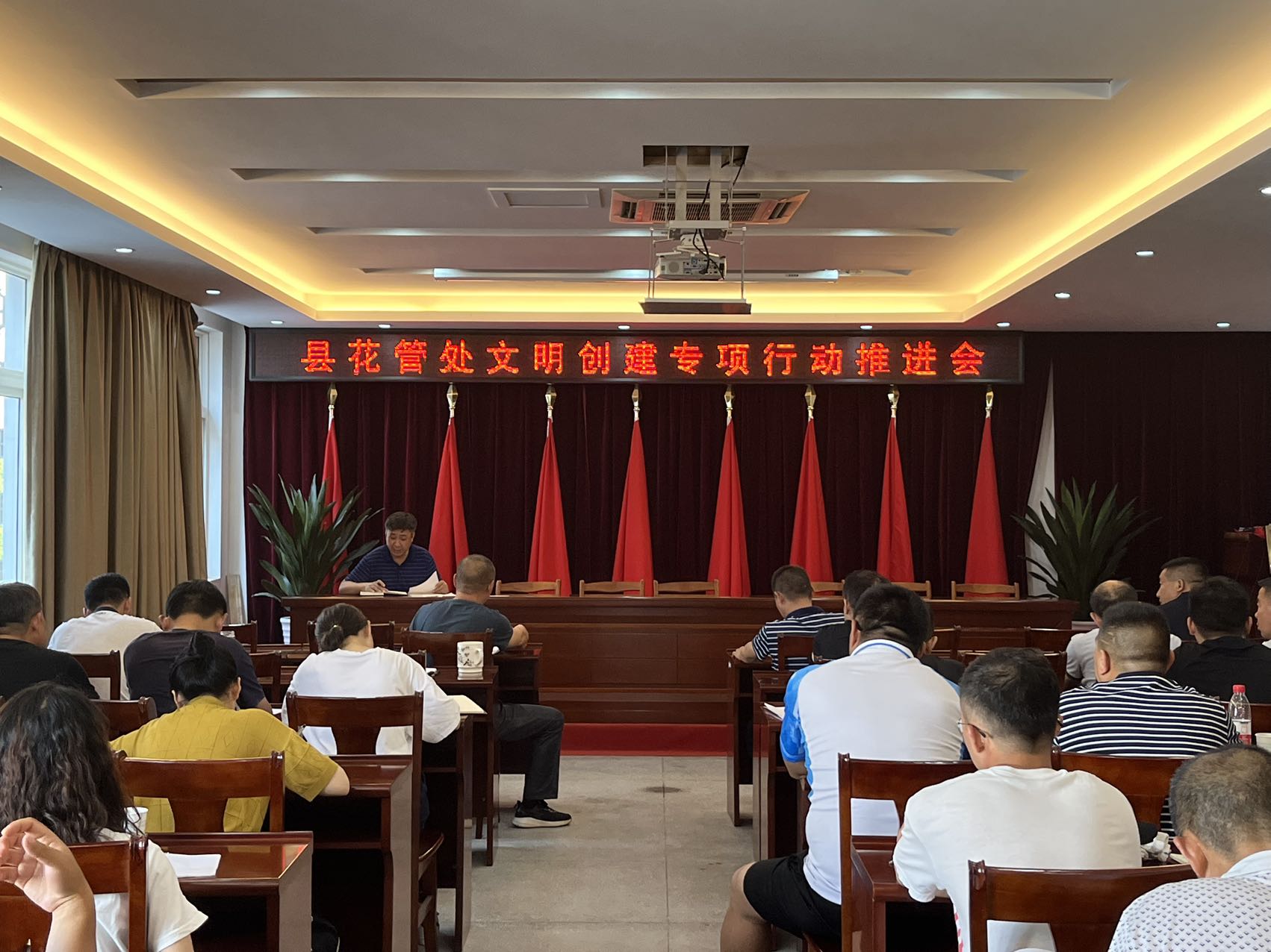 县花管处深入推进文明创建专项行动